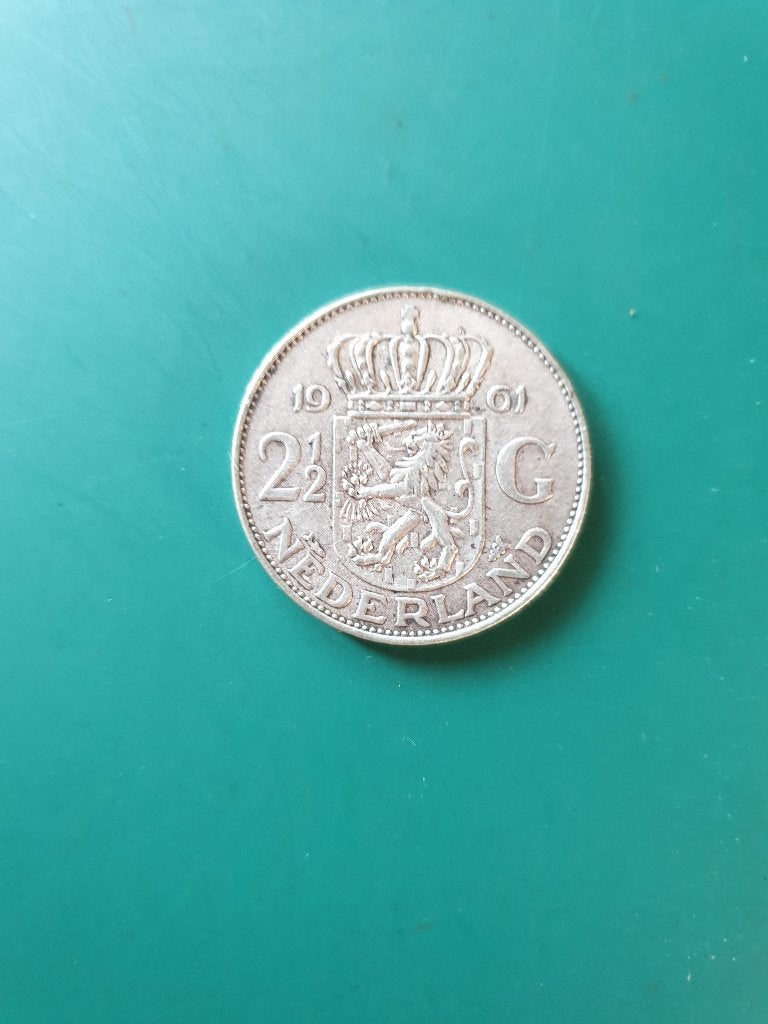 Rijksdaalder 1961, Koningin Juliana, Verzenden, Zilver, Losse munt