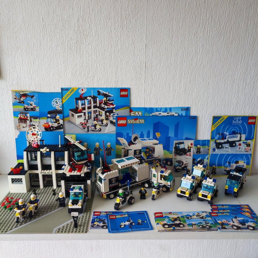 Lego Police Bundle: 6386, 6348, 6450, 6324, 6533 x3, Overige thema's, Lego, Ophalen of Verzenden, Complete set