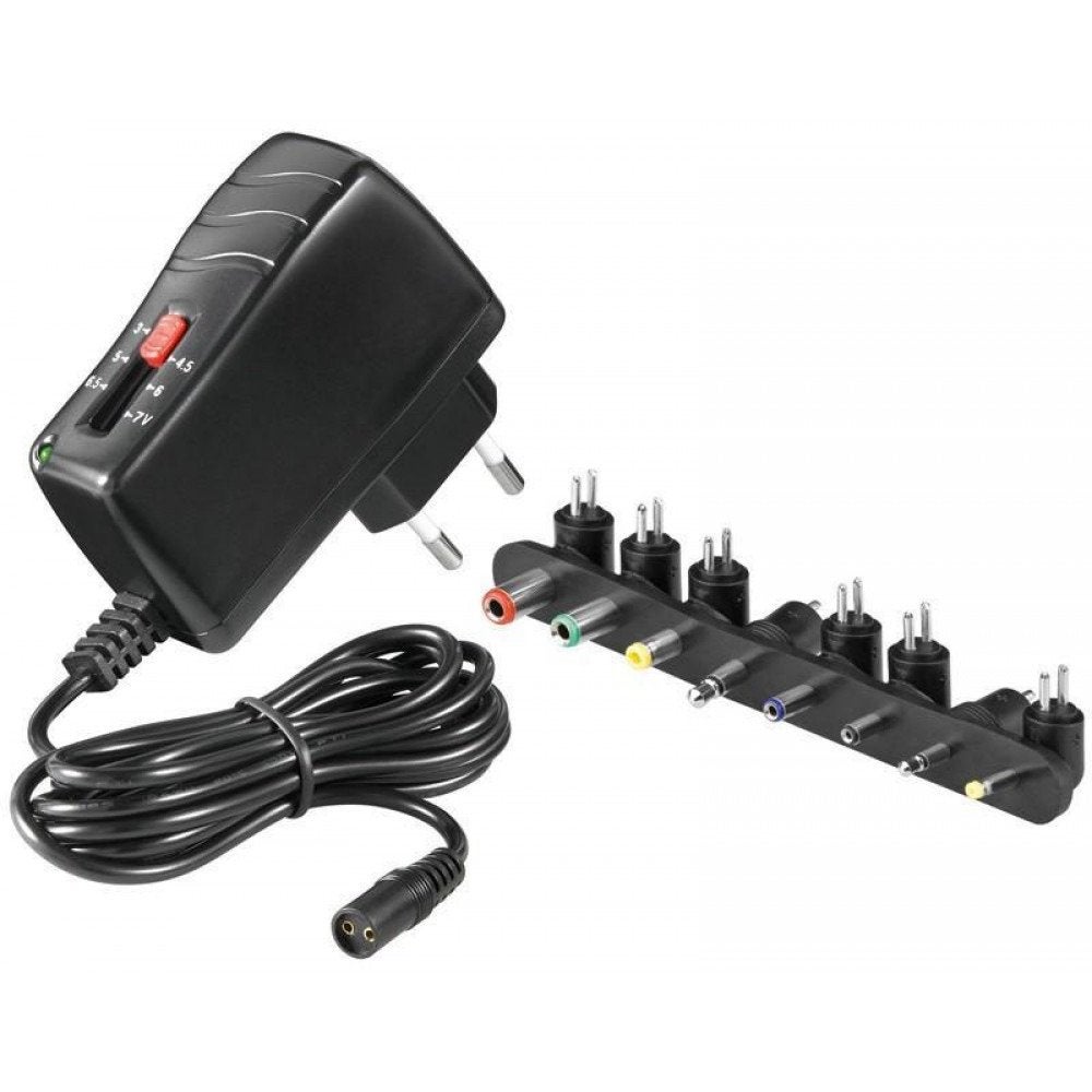 Goobay NTS2500 universele AC/DC adapter 3/4.5/5/6/6.5/7 V, Ophalen of Verzenden, Gebruikt
