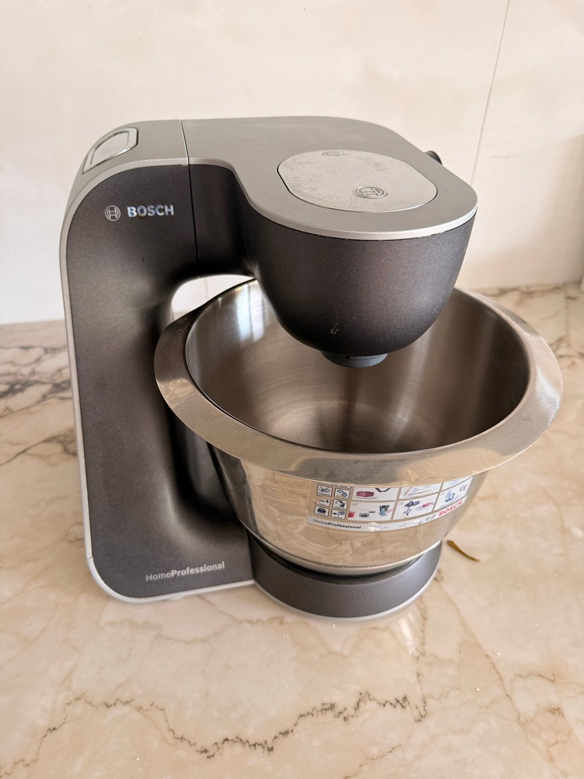 Complete Bosch keukenmachine, 4 liter of meer, Ophalen, Zo goed als nieuw, 3 snelheden of meer