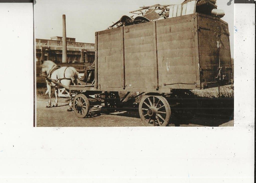 Scheveningen Vuilophaaldienst met paard en wagen, Ophalen of Verzenden, 1920 tot 1940, Ongelopen, Zuid-Holland