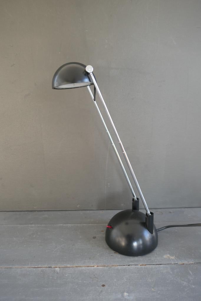Vintage Happylight telescopische bureaulamp zwart, Verzenden, Zo goed als nieuw, Vintage, Minder dan 50 cm