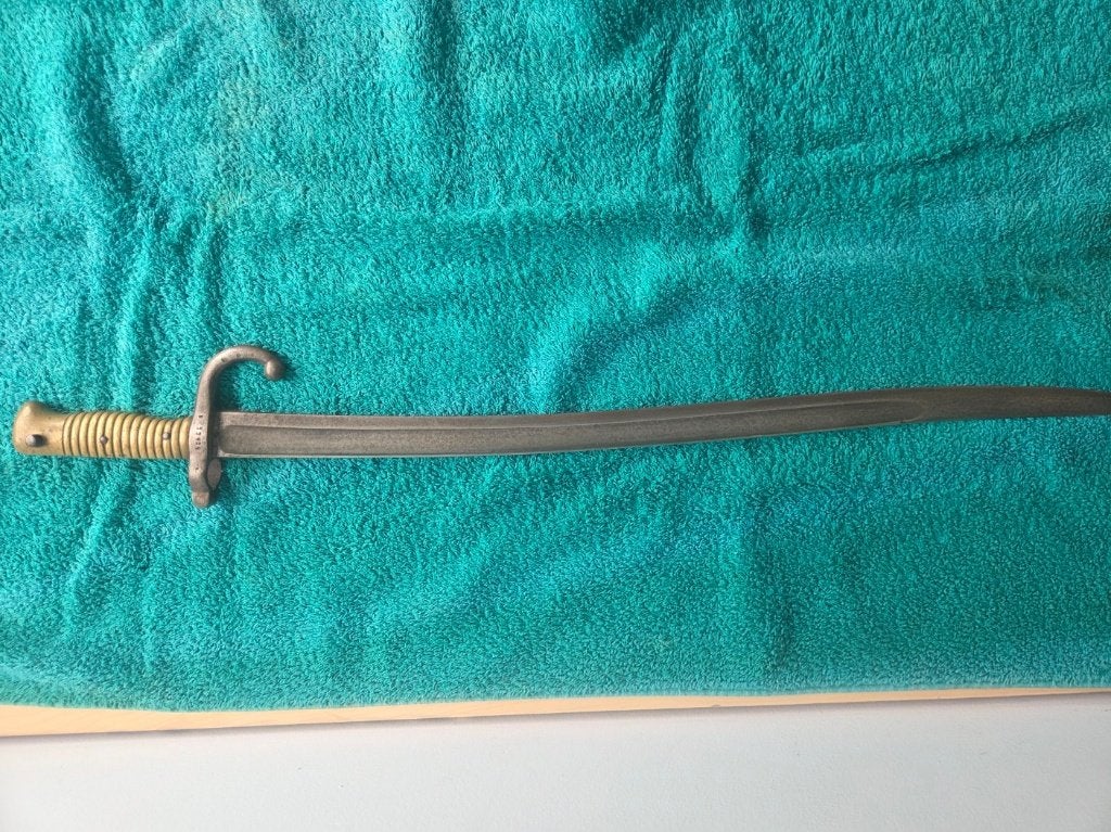 Franse Chassepot-bajonet Model 1866, Ophalen of Verzenden, Landmacht, Overige gebieden, Mes of Dolk