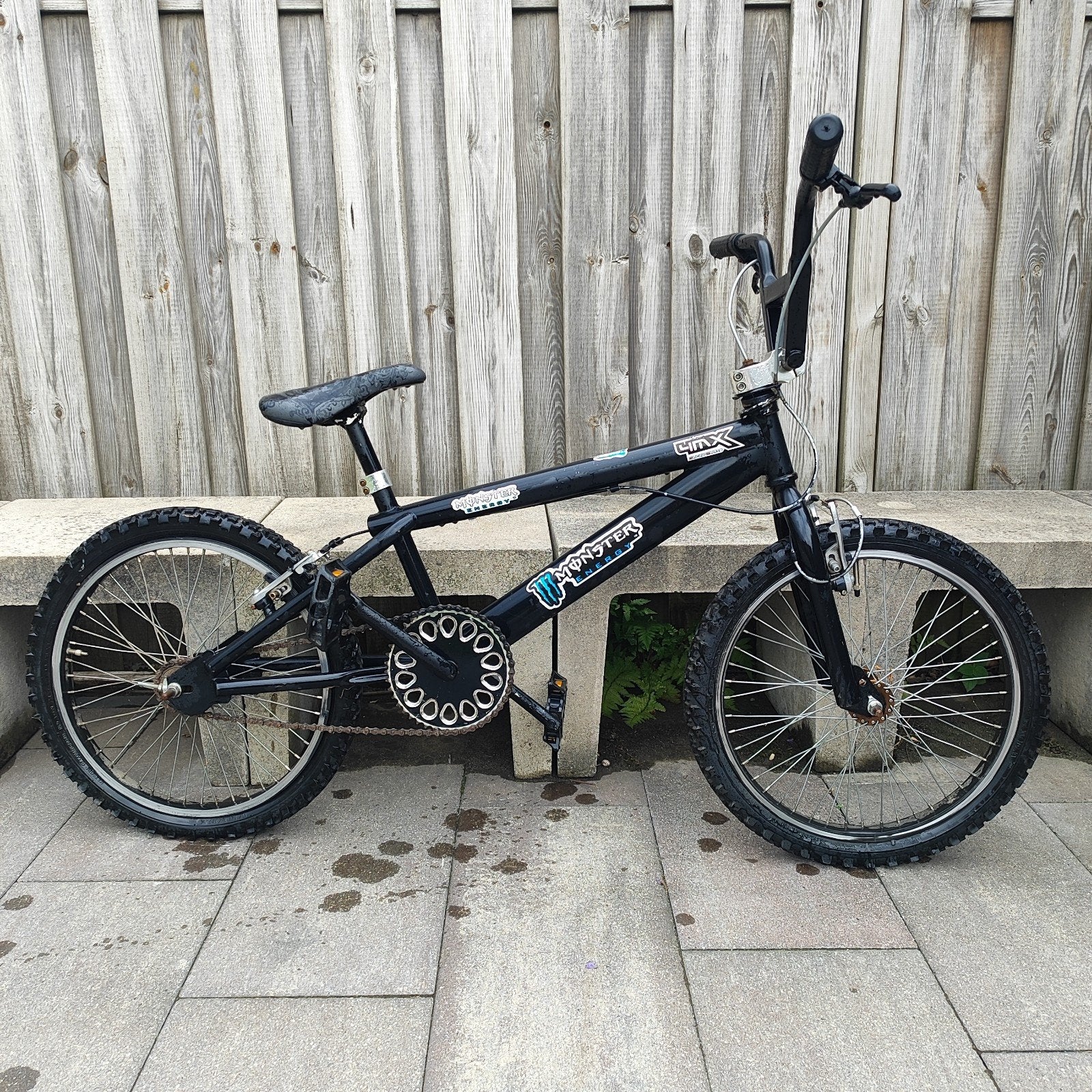 Crossfiets BMX Monster uitvoering, Fietsen en Brommers, Ophalen, Gebruikt, Staal, Velgrem