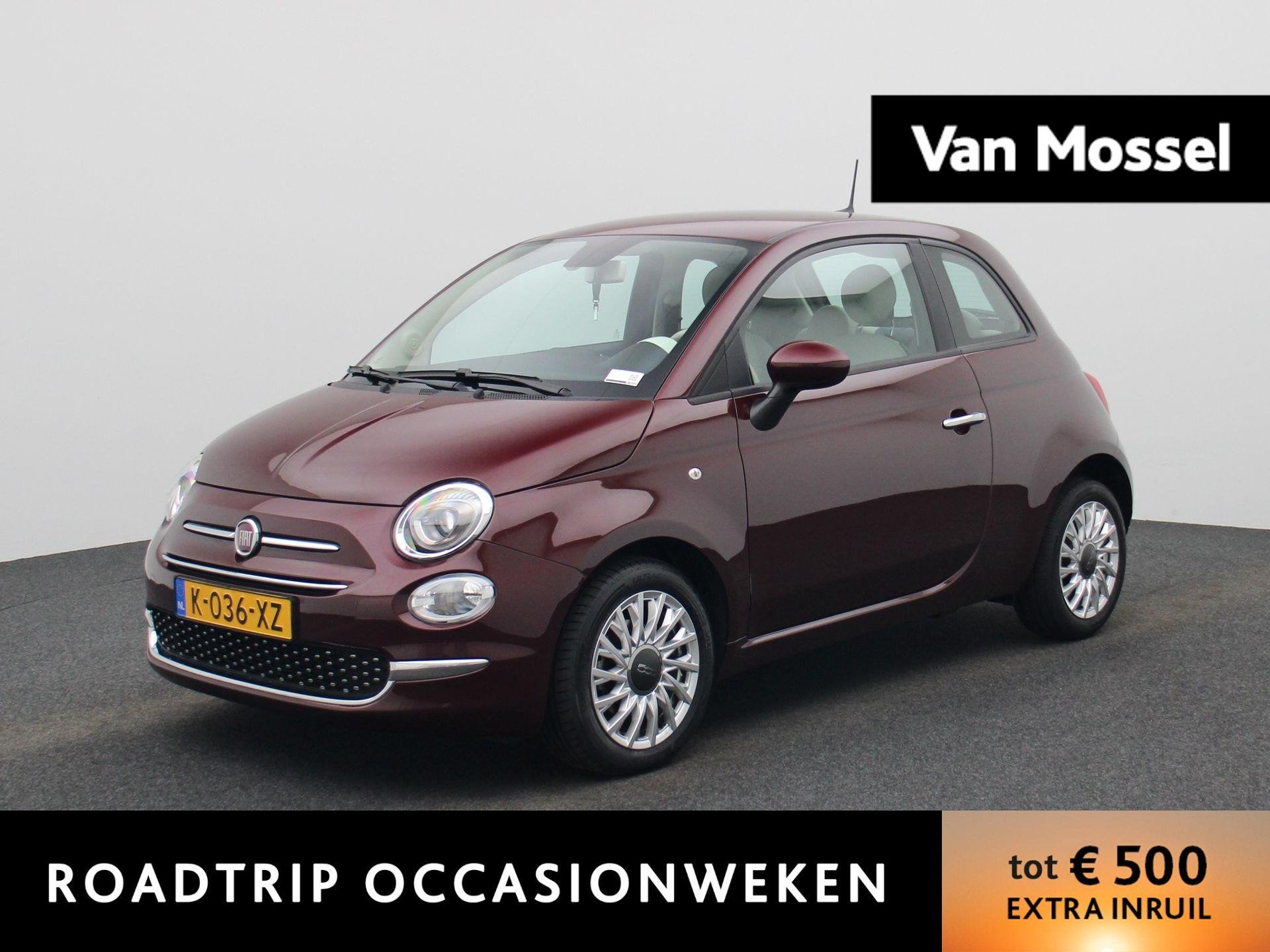 Fiat 500 1.0 Hybrid Lounge | APPLE CARPLAY | ANDROID AUTO |, Voorwielaandrijving, 12 maanden, Stof, Euro 6