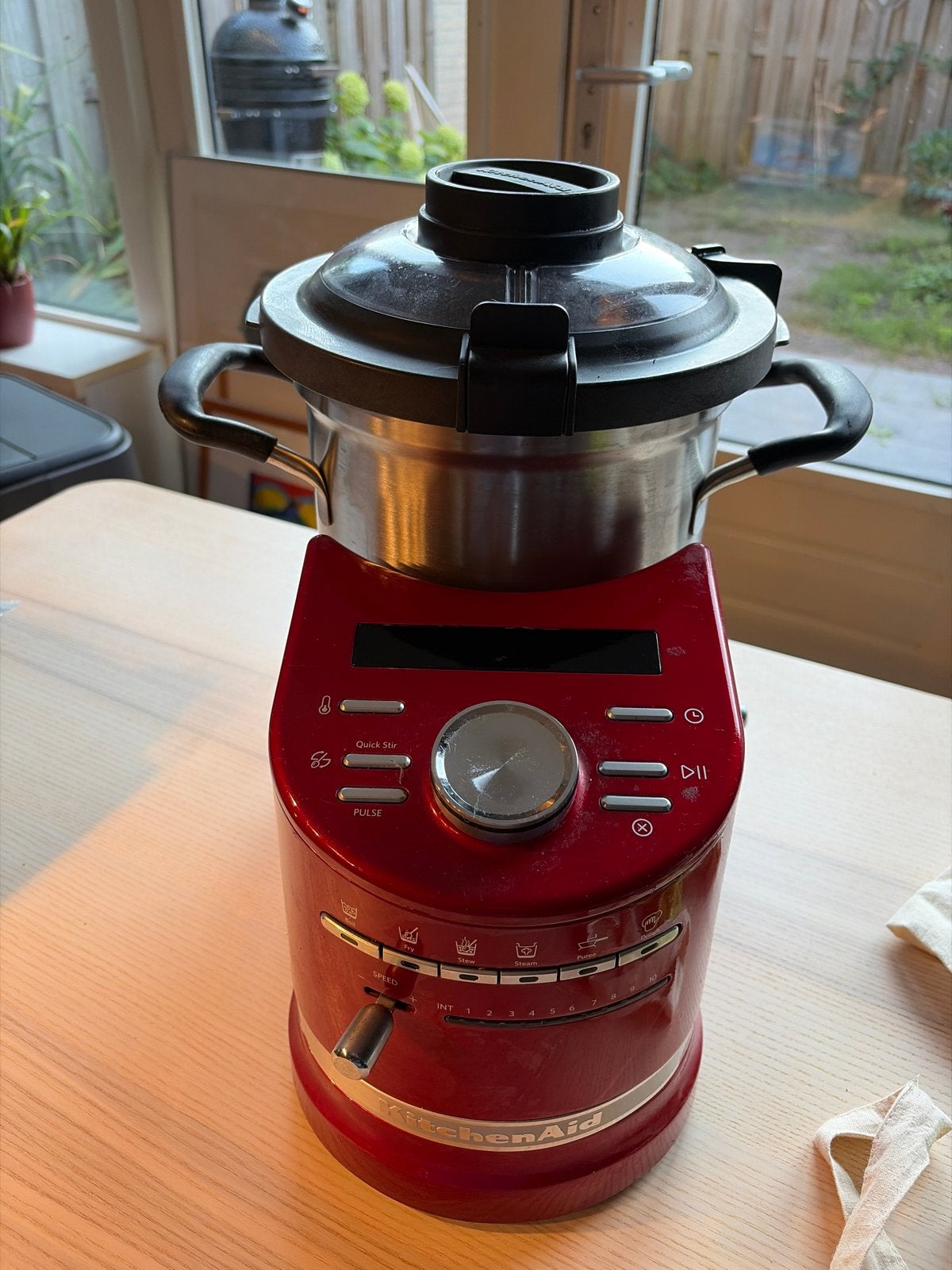 KitchenAid Cook Processor - Rood, Ophalen, 4 liter of meer, 3 snelheden of meer, Zo goed als nieuw