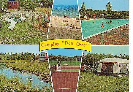 Ansichtkaart	Brouwershaven	Camping Den Osse	6-luik, Verzenden, 1960 tot 1980, Gelopen, Zeeland