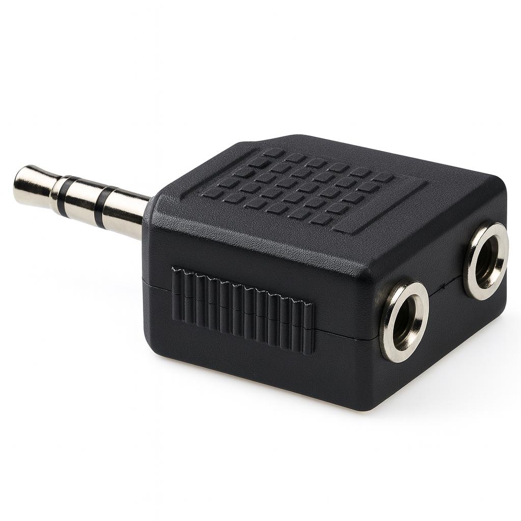 Audio splitter jack 3.5mm male- 2x jack female hoofdtelefoon, Audio, Tv en Foto, Audiokabels en Televisiekabels, Ophalen, Nieuw