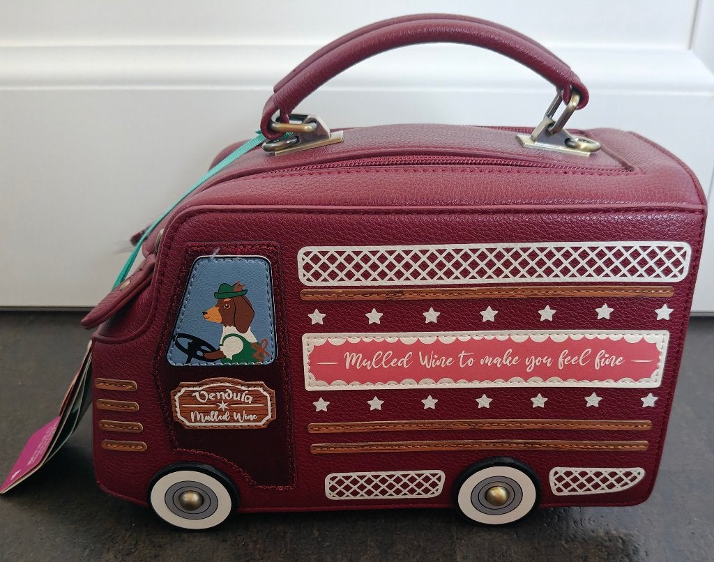 Vendula London Mulled Wine Truck Grab Bag Kerstmis, Ophalen of Verzenden, Nieuw, Rood, Handtas