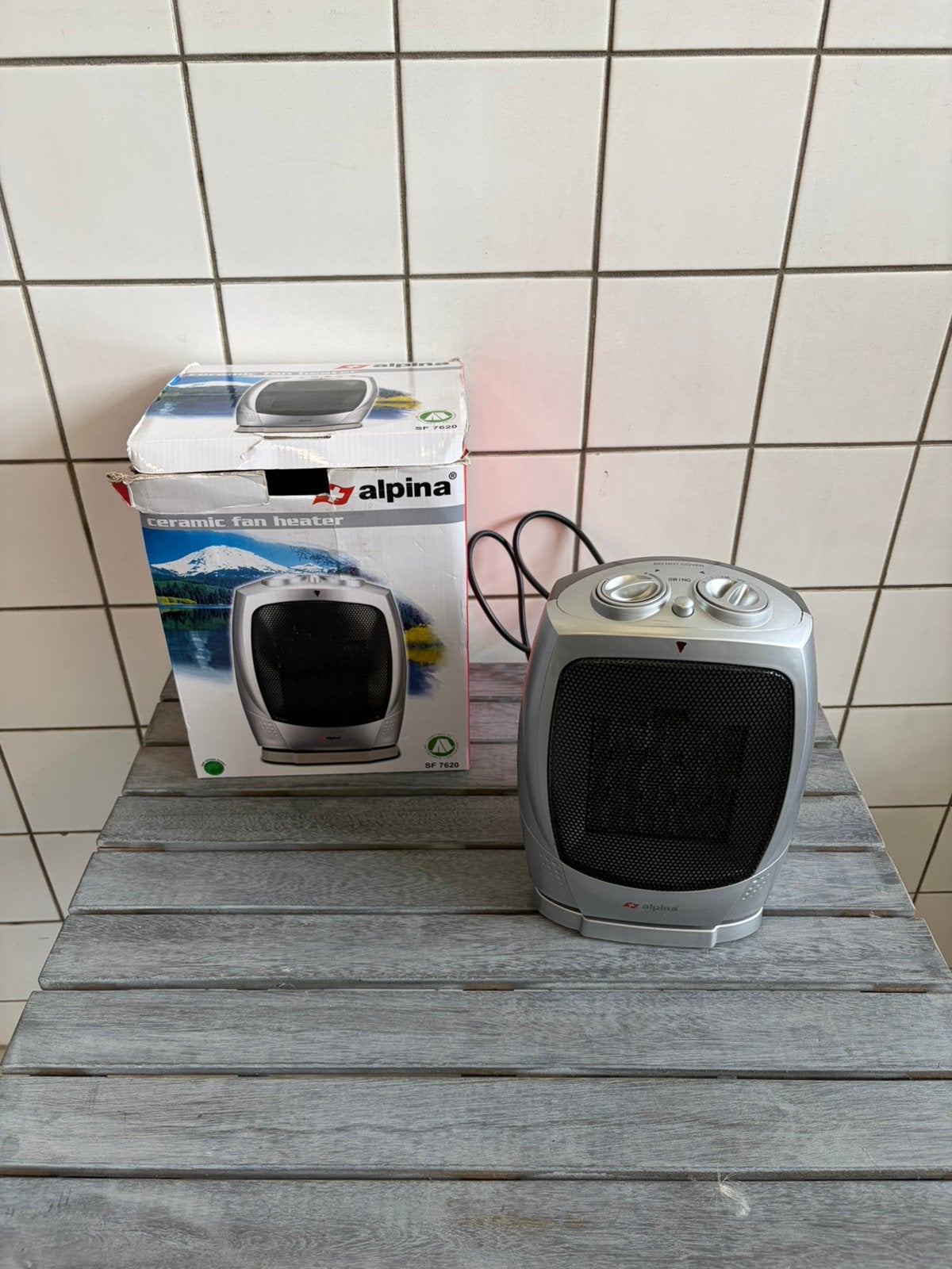 Alpina SF 7620 keramische ventilatorkachel 1000W, Caravans en Kamperen, Ophalen of Verzenden, Zo goed als nieuw
