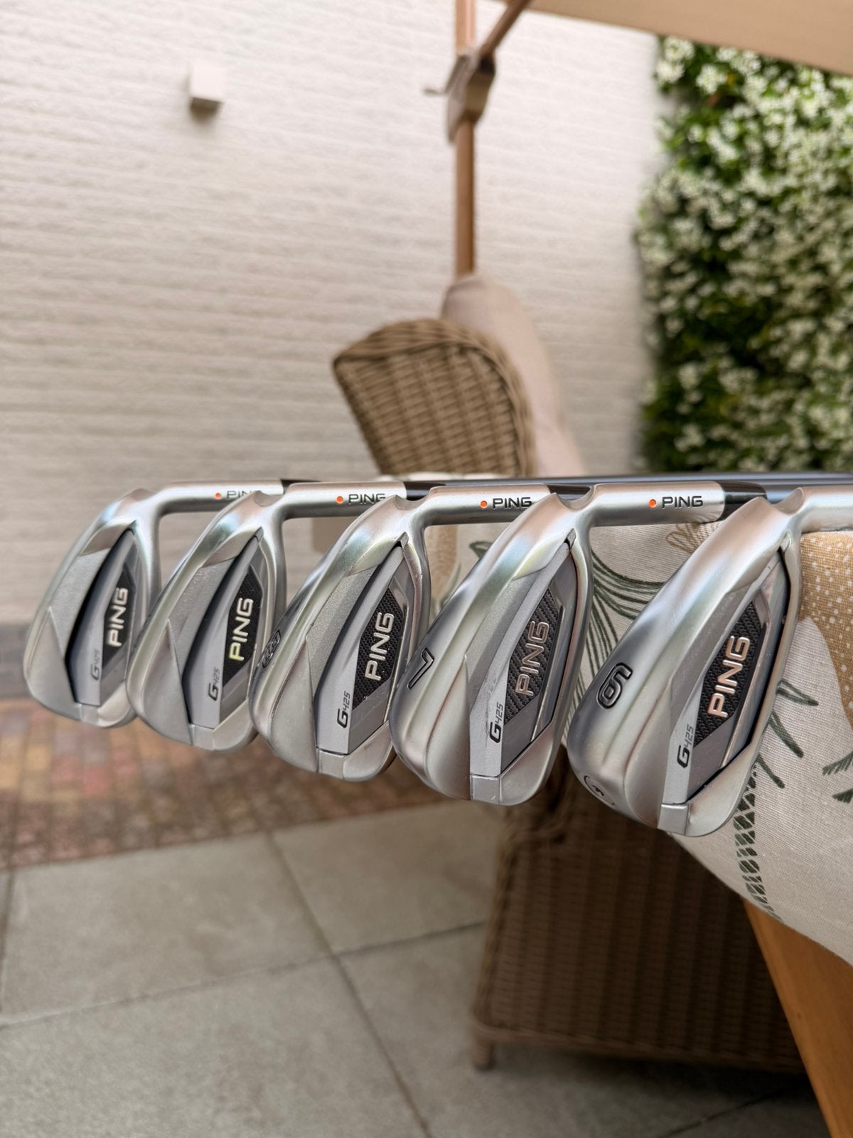 Ping G425 ijzerset – 6 t/m PW – Senior Flex – Oranje Dot, Sport en Fitness, Ophalen, Zo goed als nieuw, Set, Ping