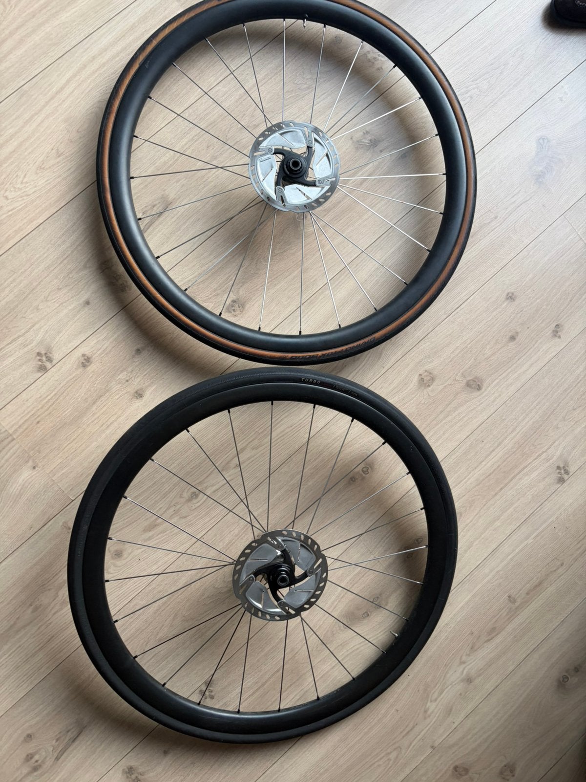 Wielset Hope RS4 - carbon 35 mm handgespaakt, Zo goed als nieuw, Racefiets, Carbon, Ophalen