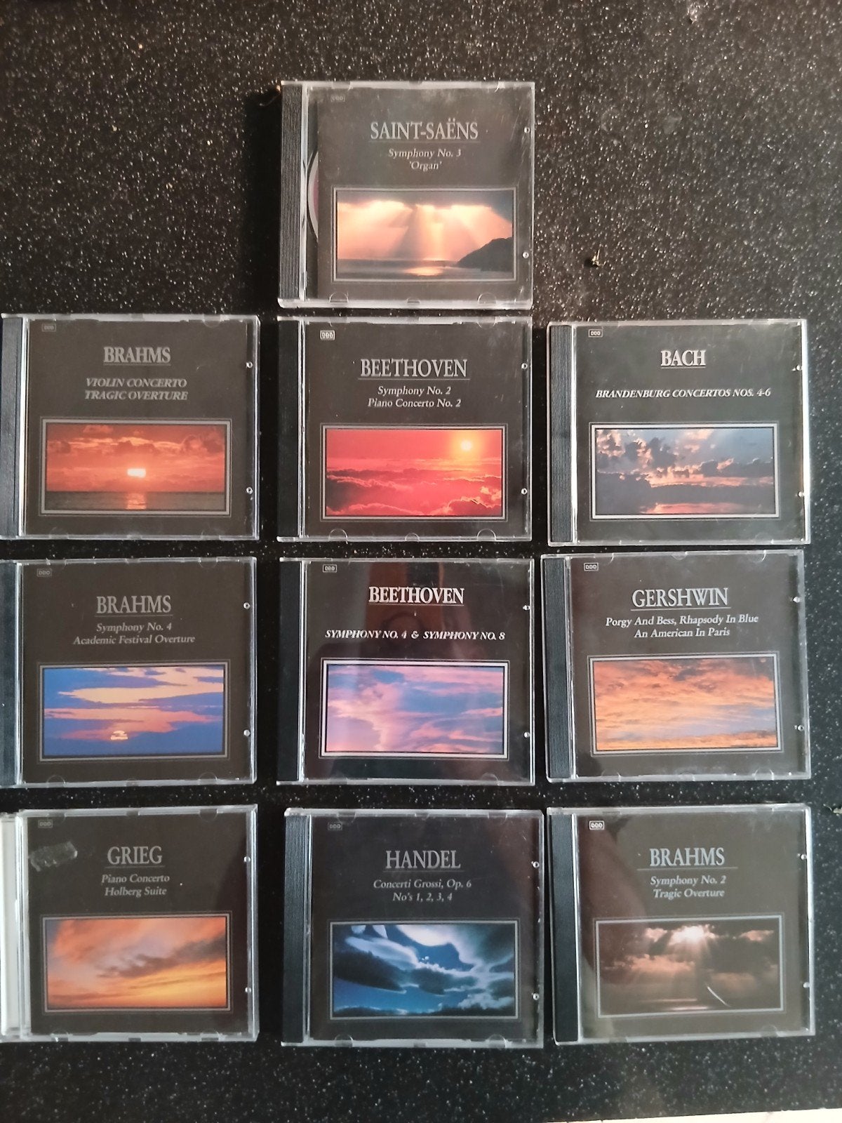 Collectie Klassieke 's: Bach, Beethoven, Brahms, Saint-Saën, Gebruikt, Brahms, Ophalen of Verzenden, Romantiek
