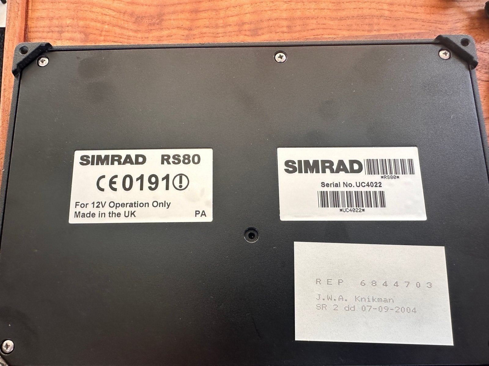 Simrad RS80 Marifoon met Handset en Externe Speakers, Watersport en Boten, Ophalen of Verzenden, Gebruikt, Communicatie