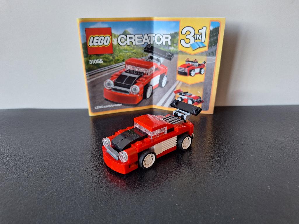 Lego 31055 Creator – Rode Racewagen (3in1), Lego, Compleet, Ophalen of Verzenden, Zo goed als nieuw