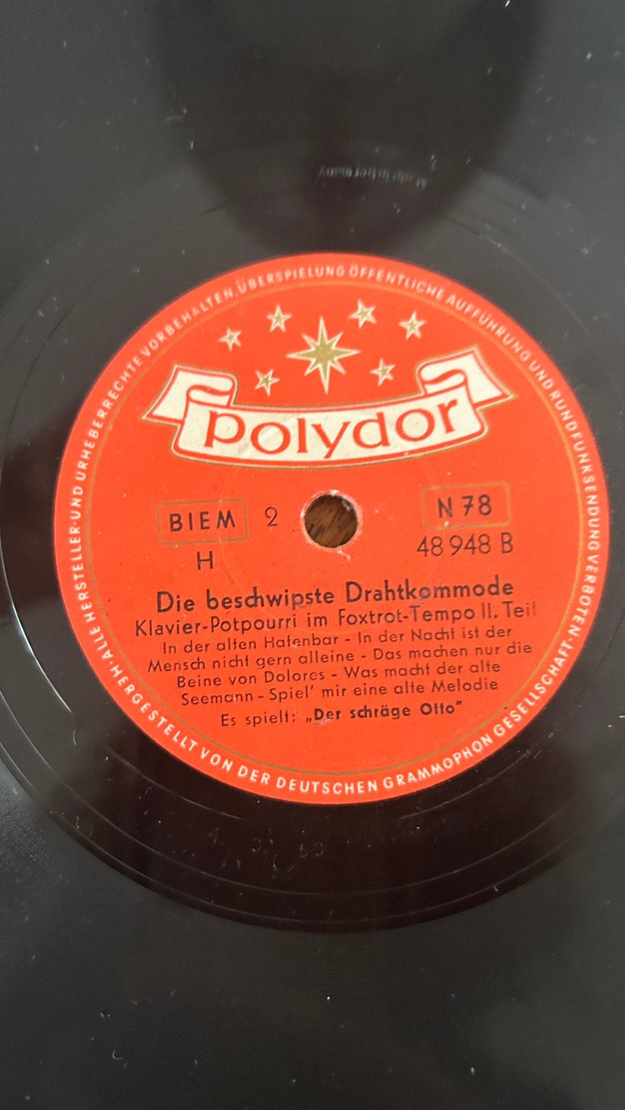 Partij vintage 78-toeren grammofoonplaten, Cd's en Dvd's, Vinyl | Dance en House, Ophalen of Verzenden, Gebruikt, Overige formaten