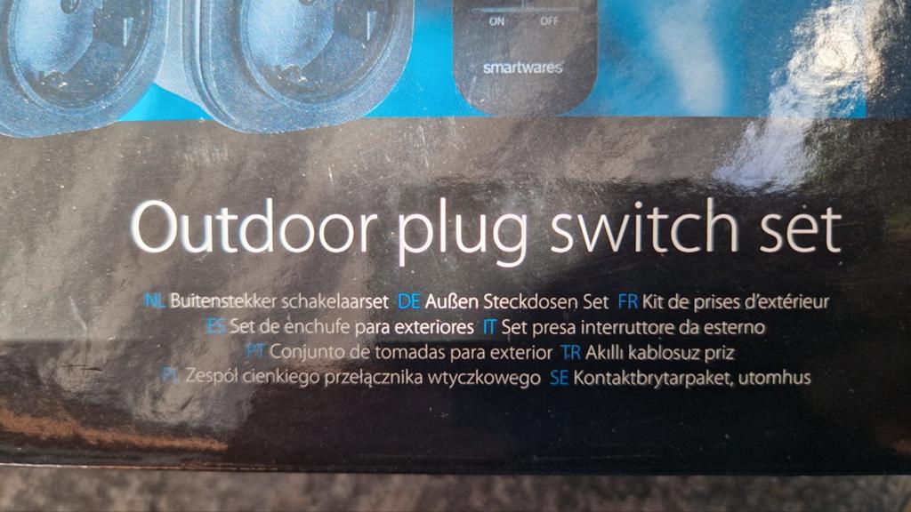 Smartwares Outdoor Plug Switch Set - Afstandsbediening, Ophalen of Verzenden, Nieuw, Schakelaar