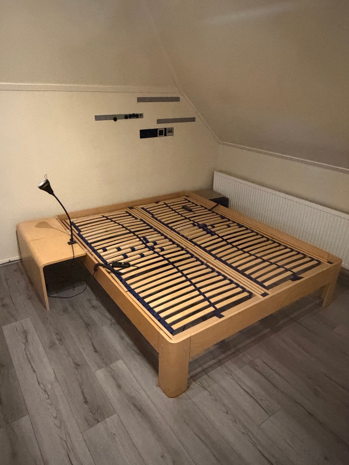 Auping 160x200 Tweepersoonsbed + 2 Elektrische Bodems, Ophalen, Verstelbaar, Overige kleuren, Tweepersoons