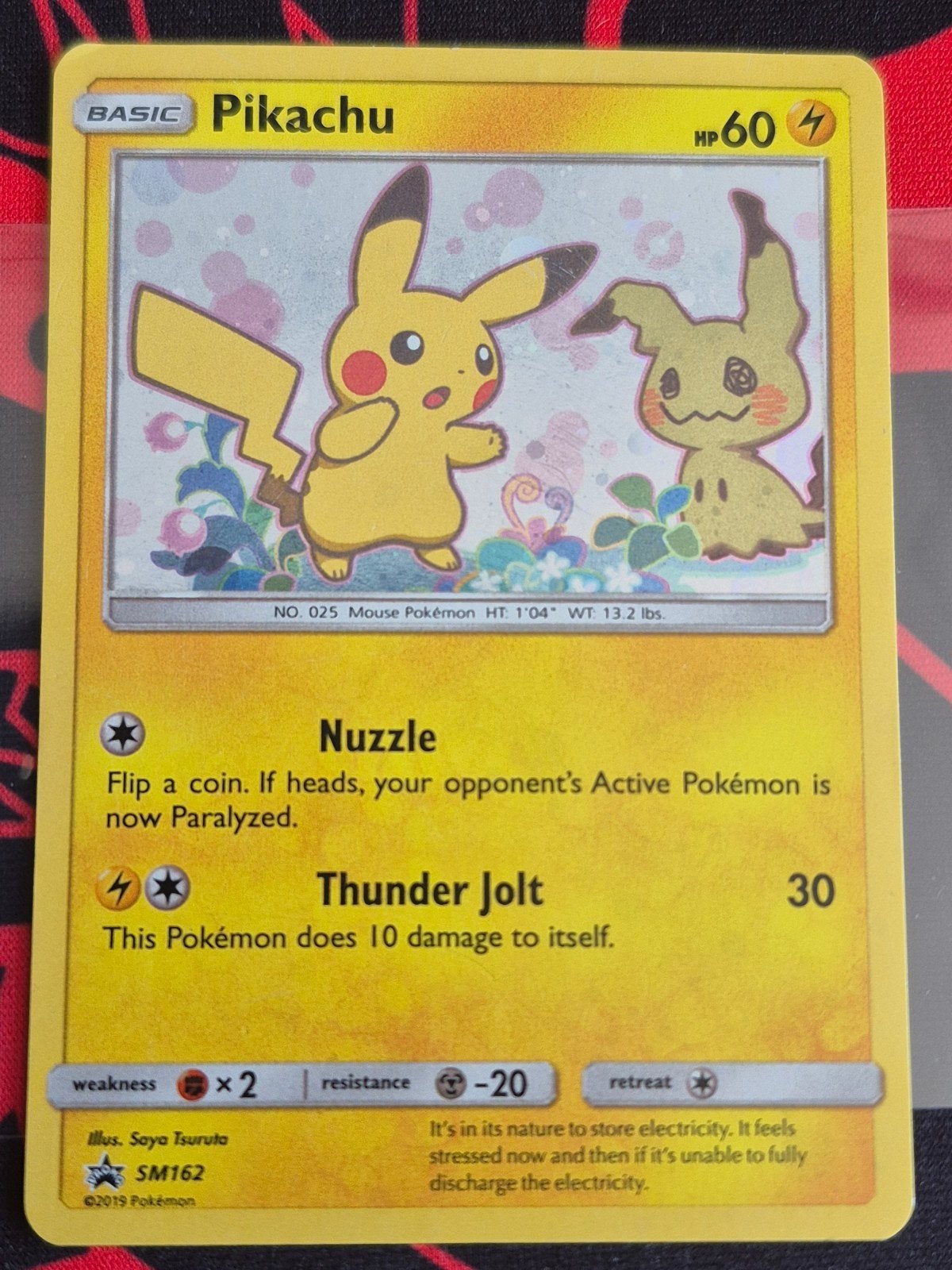 Pikachu SM162 Promo Pokémon Kaart (M), Hobby en Vrije tijd, Verzamelkaartspellen | Pokémon, Ophalen of Verzenden, Gebruikt, Losse kaart