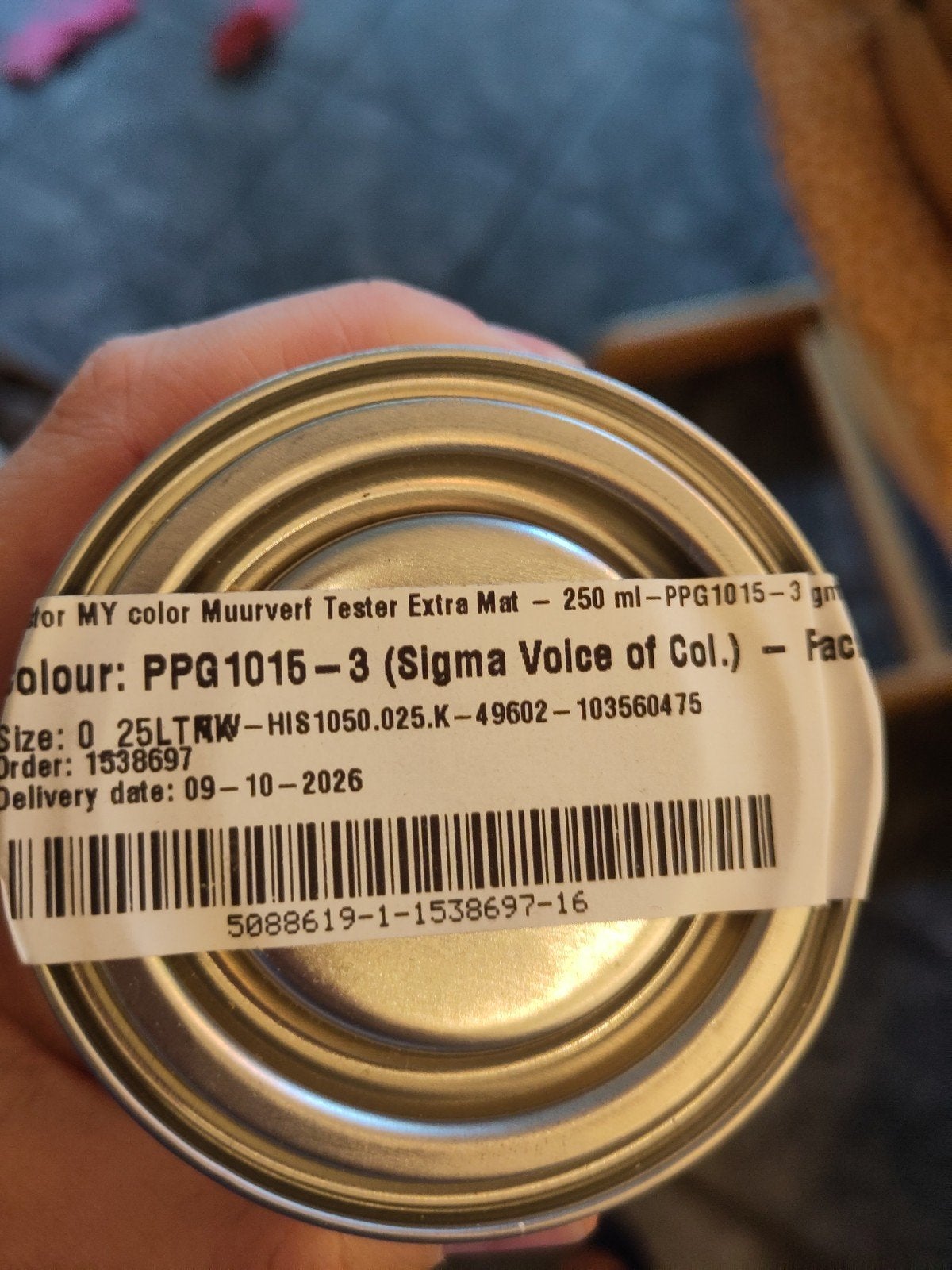 Histor Muurverf Tester Extra Mat - PPG1015-3 Peach Pudding, Nieuw, Oranje, Ophalen of Verzenden, Verf