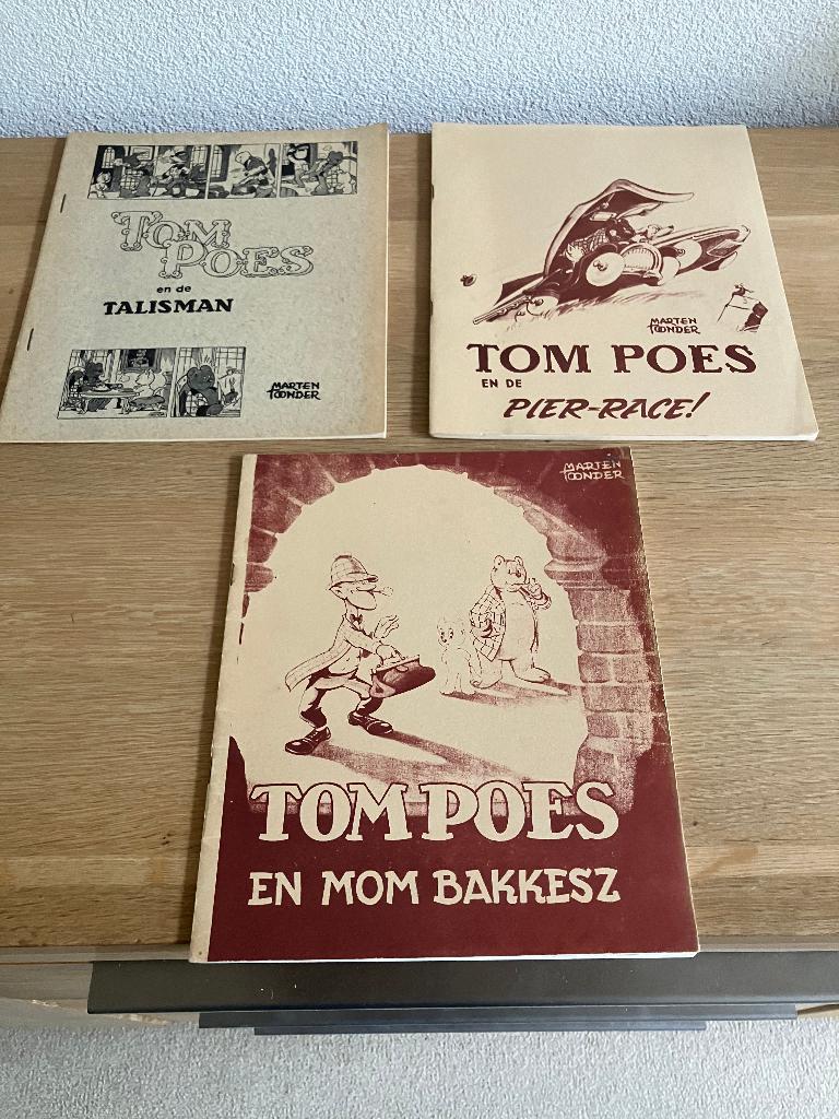 Tom Poes/Heer Bommel De Talisman/De Pier-Race/Mom Bakkesz, Ophalen of Verzenden, Zo goed als nieuw, Marten Toonder studios, Meerdere stripboeken