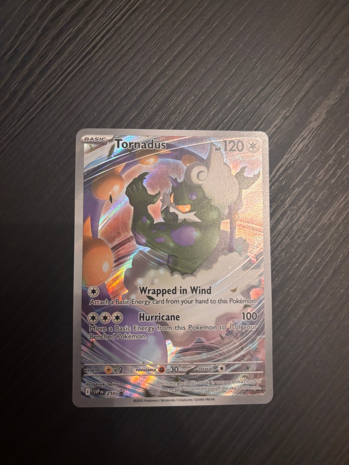 Pokémon Kaart Tornadus V (SVP 210) - Zo goed als nieuw, Ophalen, Zo goed als nieuw, Losse kaart, Foil