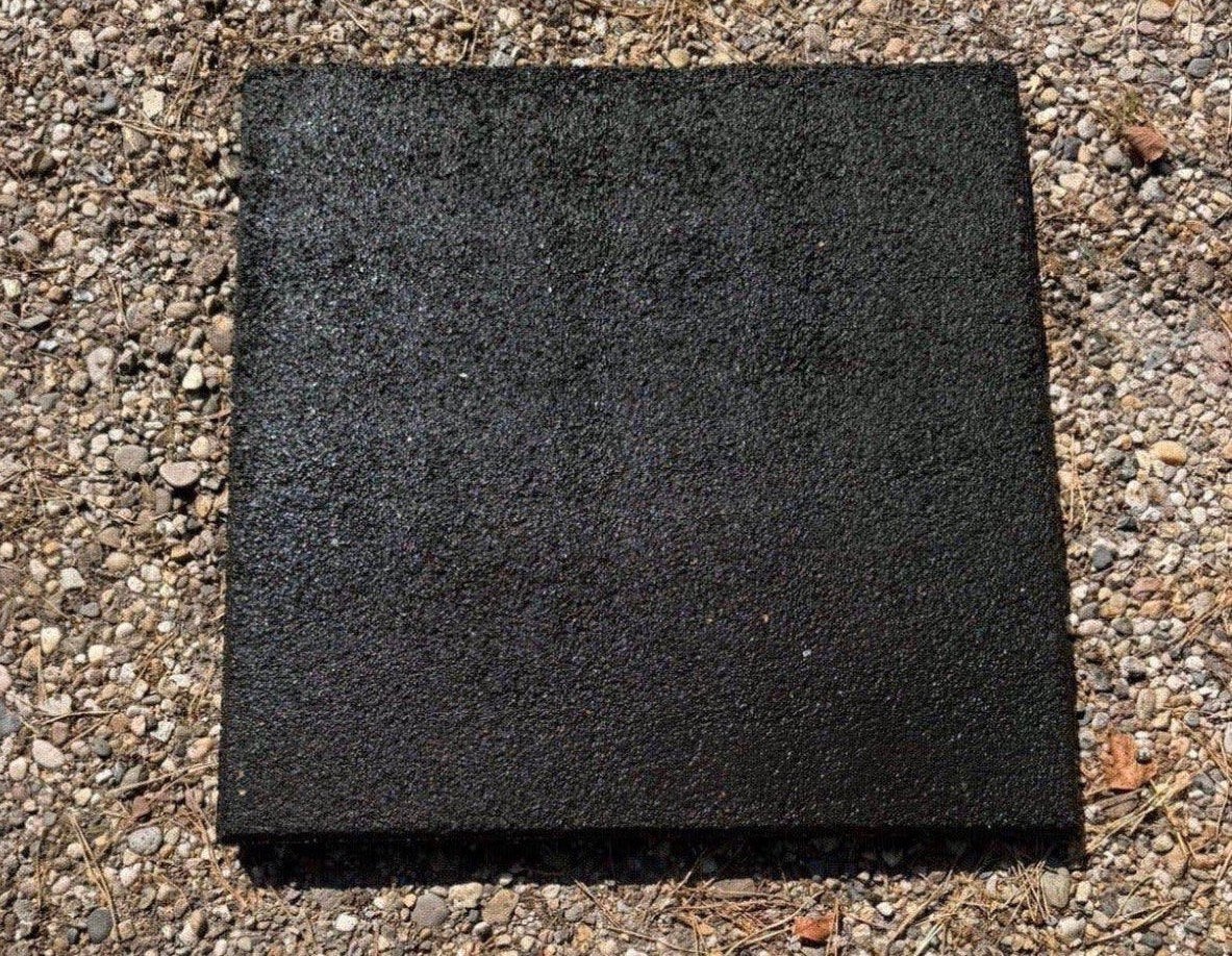 Rubberen tegels ca 50x50x2,5 speeltoestel dak ed ruim 5m2, Ophalen, Gebruikt, Rubber, 5 tot 10 m²