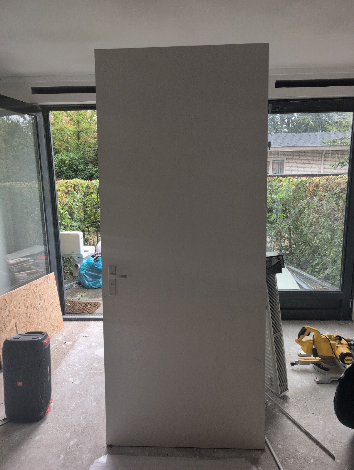 Witte binnendeur met klink 252cm - Zo goed als nieuw, Ophalen of Verzenden