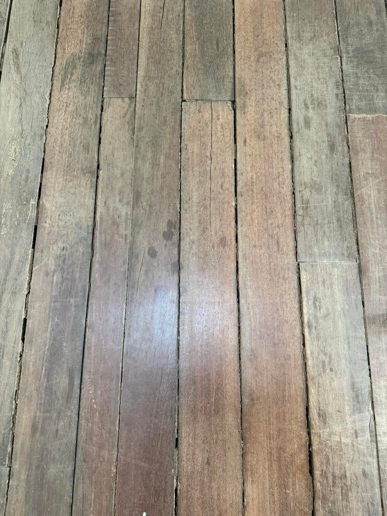 Azobe hardhouten planken - 30 m2, Ophalen, Gebruikt, Hout
