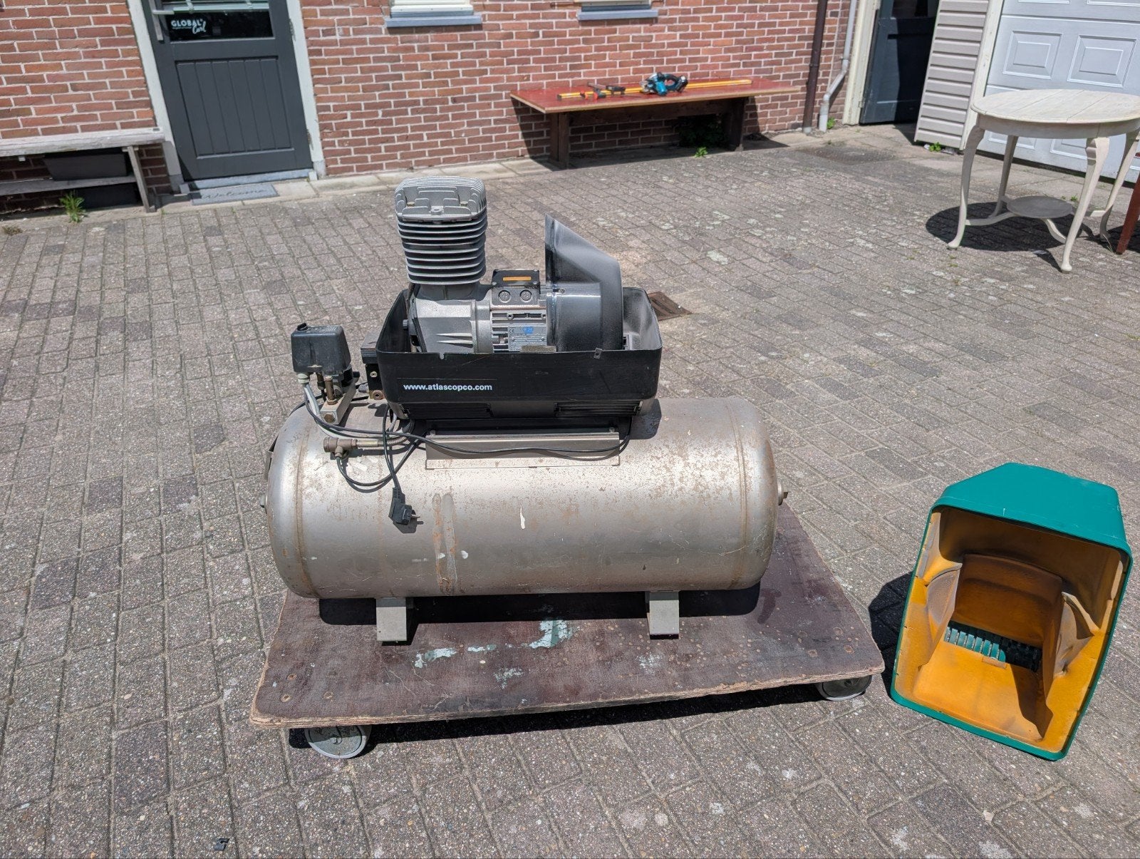 Atlas Copco Compressor LXF08-10PB 230V - 70 l/min, 100 liter of meer, Ophalen, Gebruikt