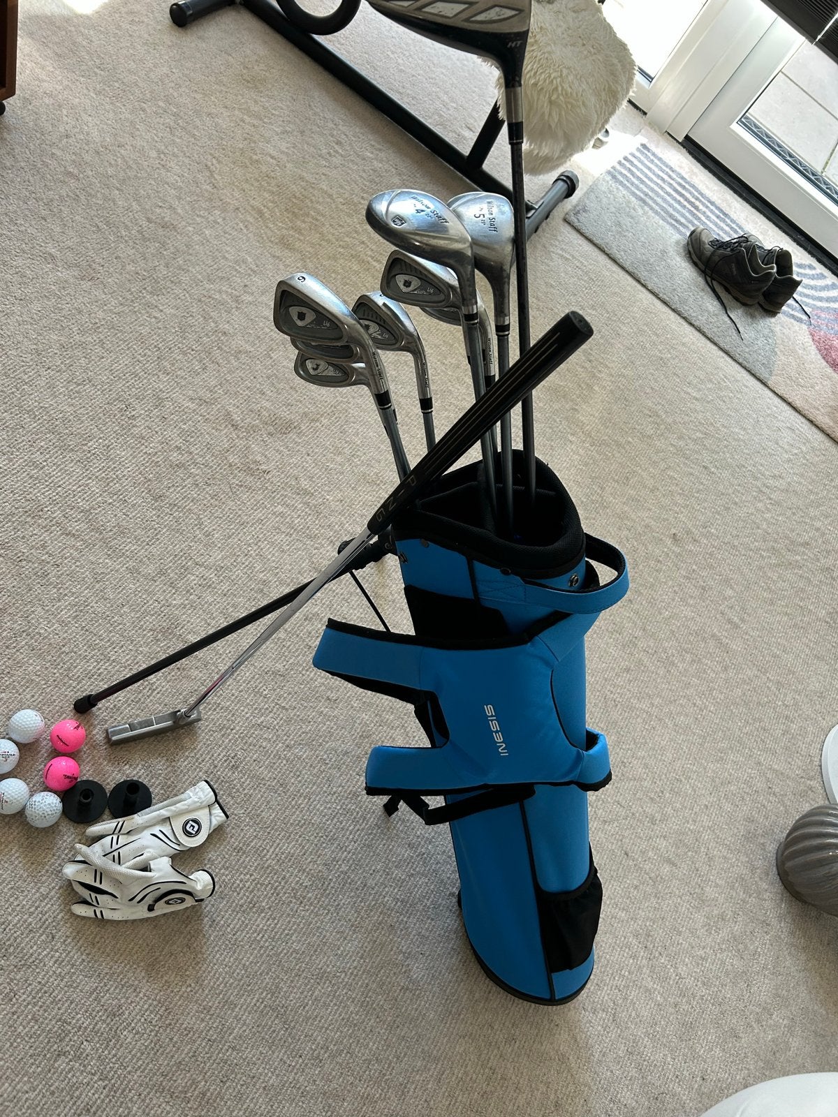 Taylormate Wilson golf nieuwe tas en Ping putter dames compl, Sport en Fitness, Golf, Ophalen, Gebruikt, Set, Overige merken