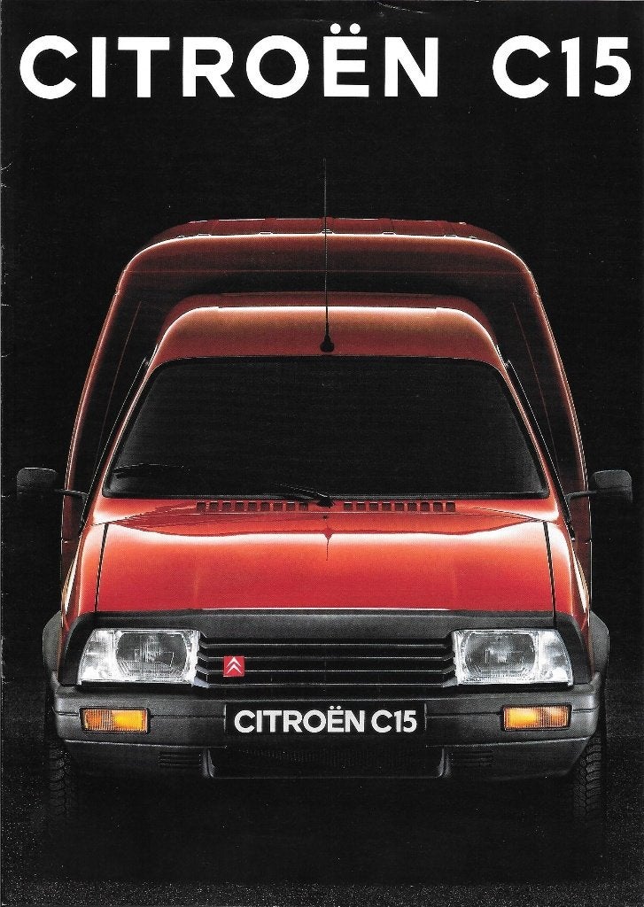 Folder Citroën C15, augustus 1991, Ophalen of Verzenden, Nieuw, Citroën