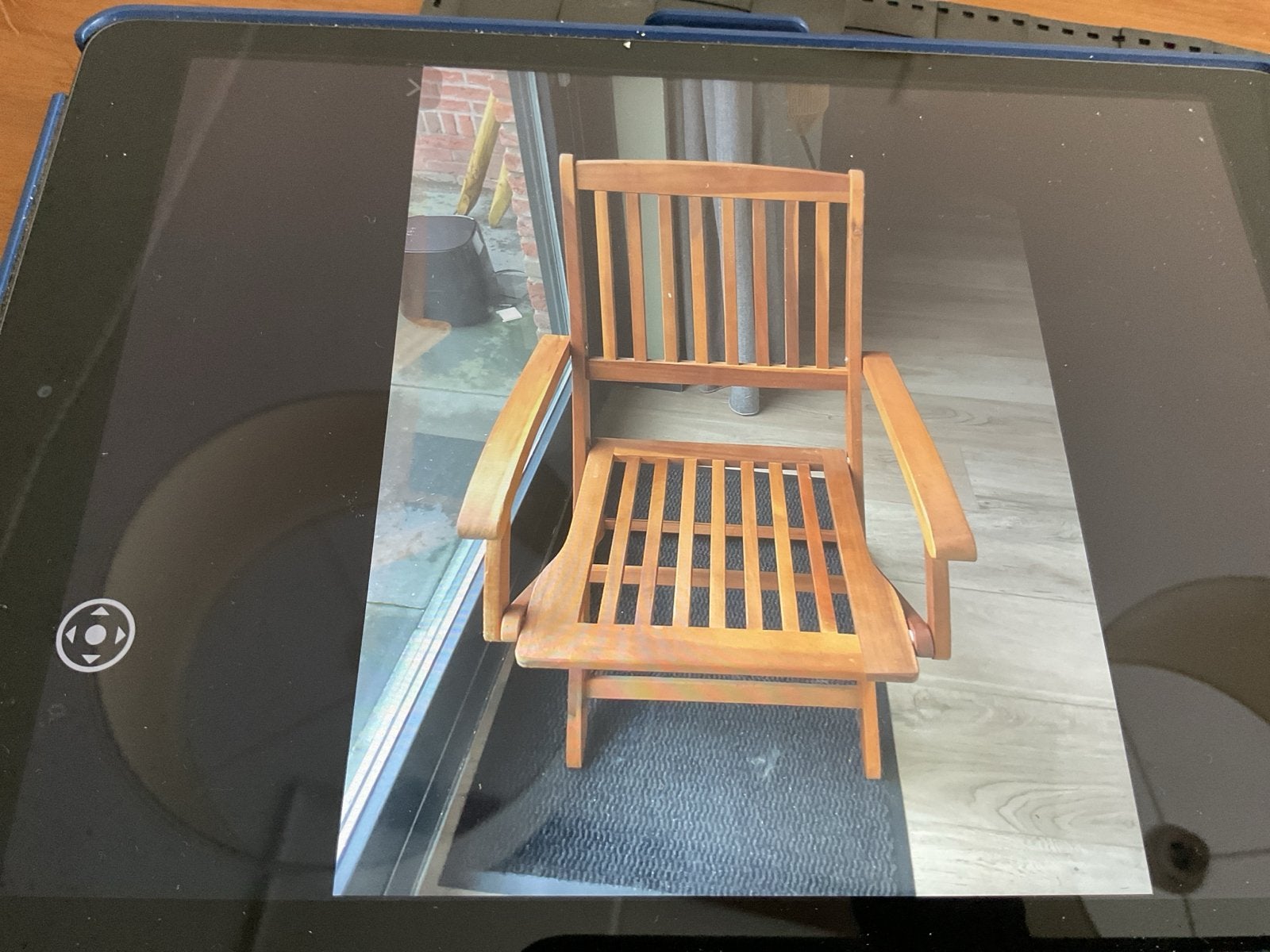 Houten tuinstoel - inklapbaar, Ophalen, Gebruikt, Hout, Inklapbaar