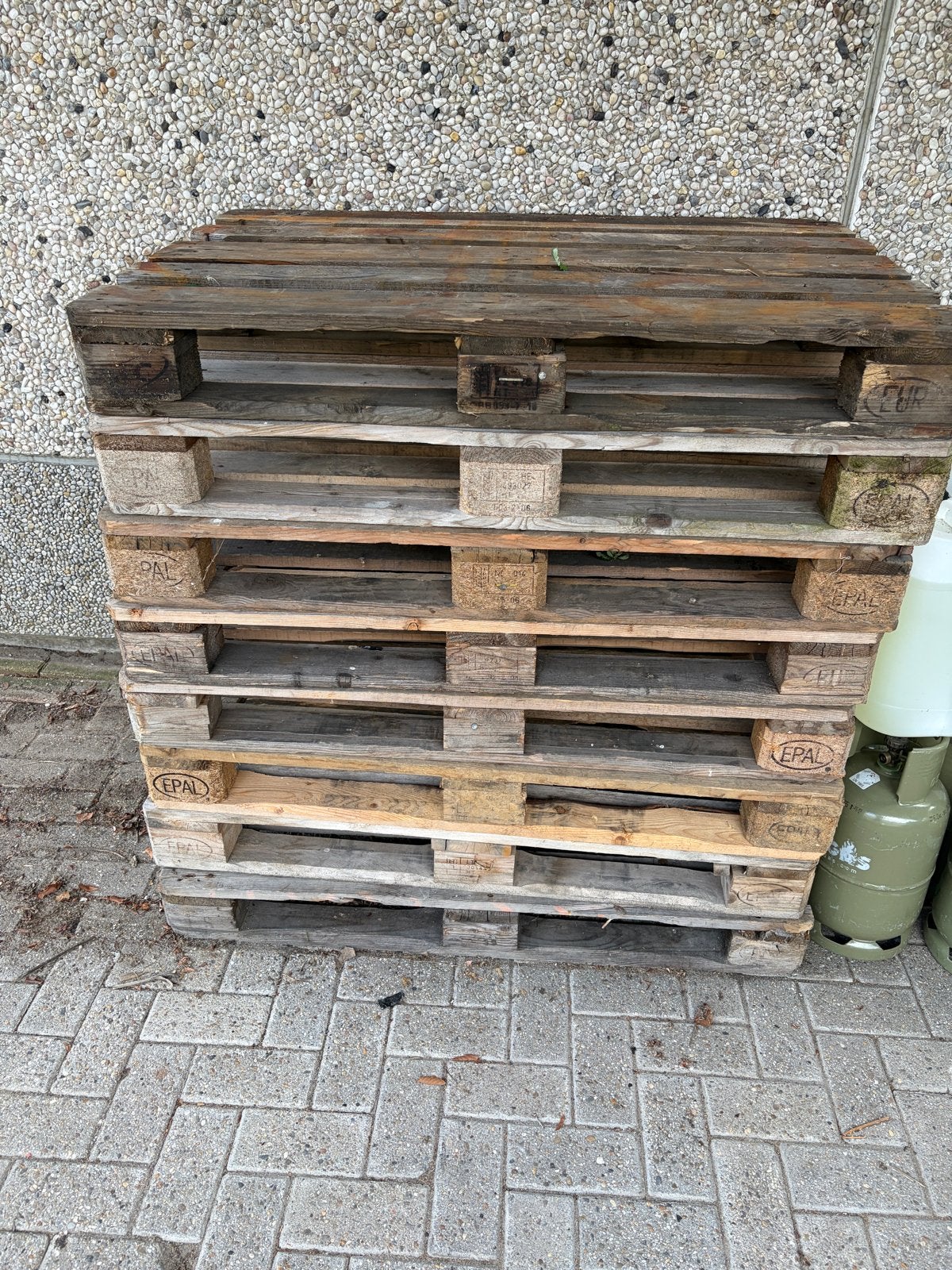8x Gebruikte Euro pallets - vaste prijs, Doe-het-zelf en Verbouw, Gebruikt, 100 cm of meer, 60 cm of meer, Overige typen