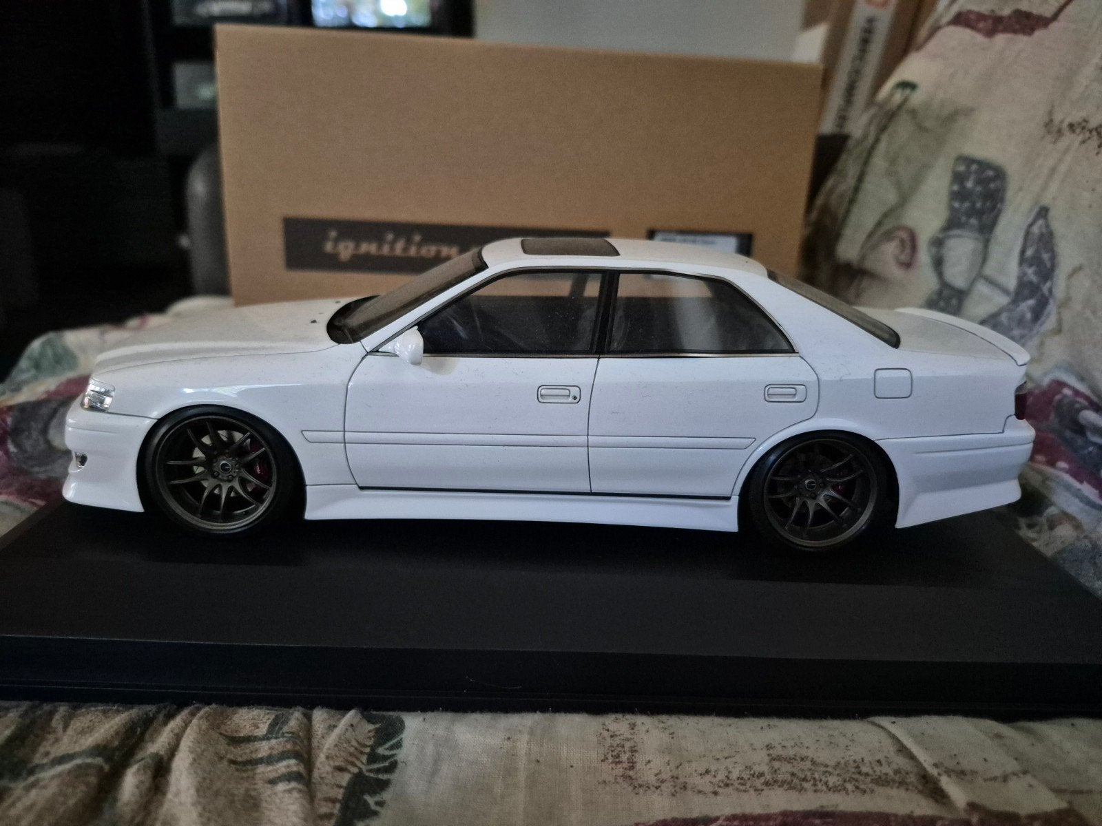 Ignition Model 1:18 VERTEX JZX100 Chaser Wit, Ophalen of Verzenden, Zo goed als nieuw, Auto, Overige merken