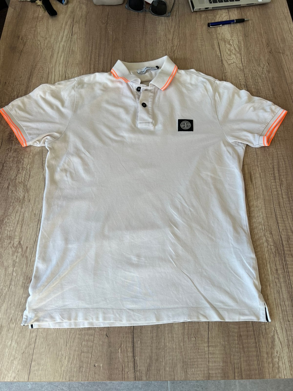 Stone island polo, Ophalen of Verzenden, Zo goed als nieuw, Maat 48/50 (M), Oranje