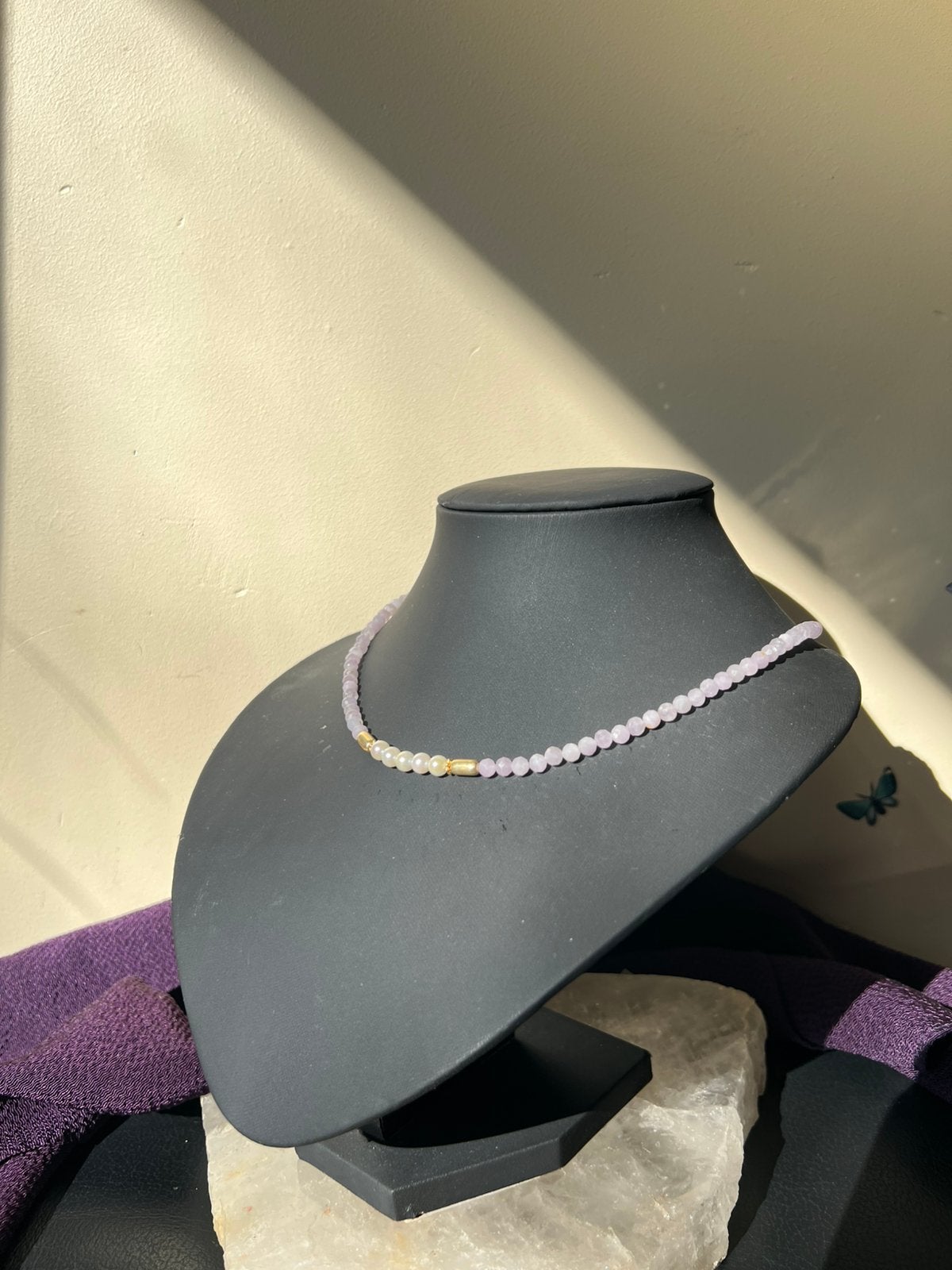 Kunziet AKOYA zoutwater parel beschermt eigenliefde magie, Sieraden, Tassen en Uiterlijk, Kettingen, Magnolia11, Nieuw, Verstelbaar