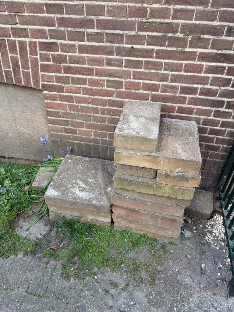 Tuintegels gratis ophalen, Tuin en Terras, Tegels en Klinkers, Ophalen, Gebruikt, Beton, Terrastegels