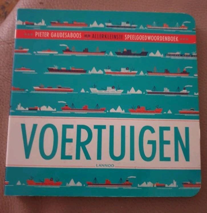 Voertuigen boekje, Pieter Gaudesaboos, Ophalen of Verzenden, Uitklap-, Voel- of Ontdekboek, 0 tot 6 maanden