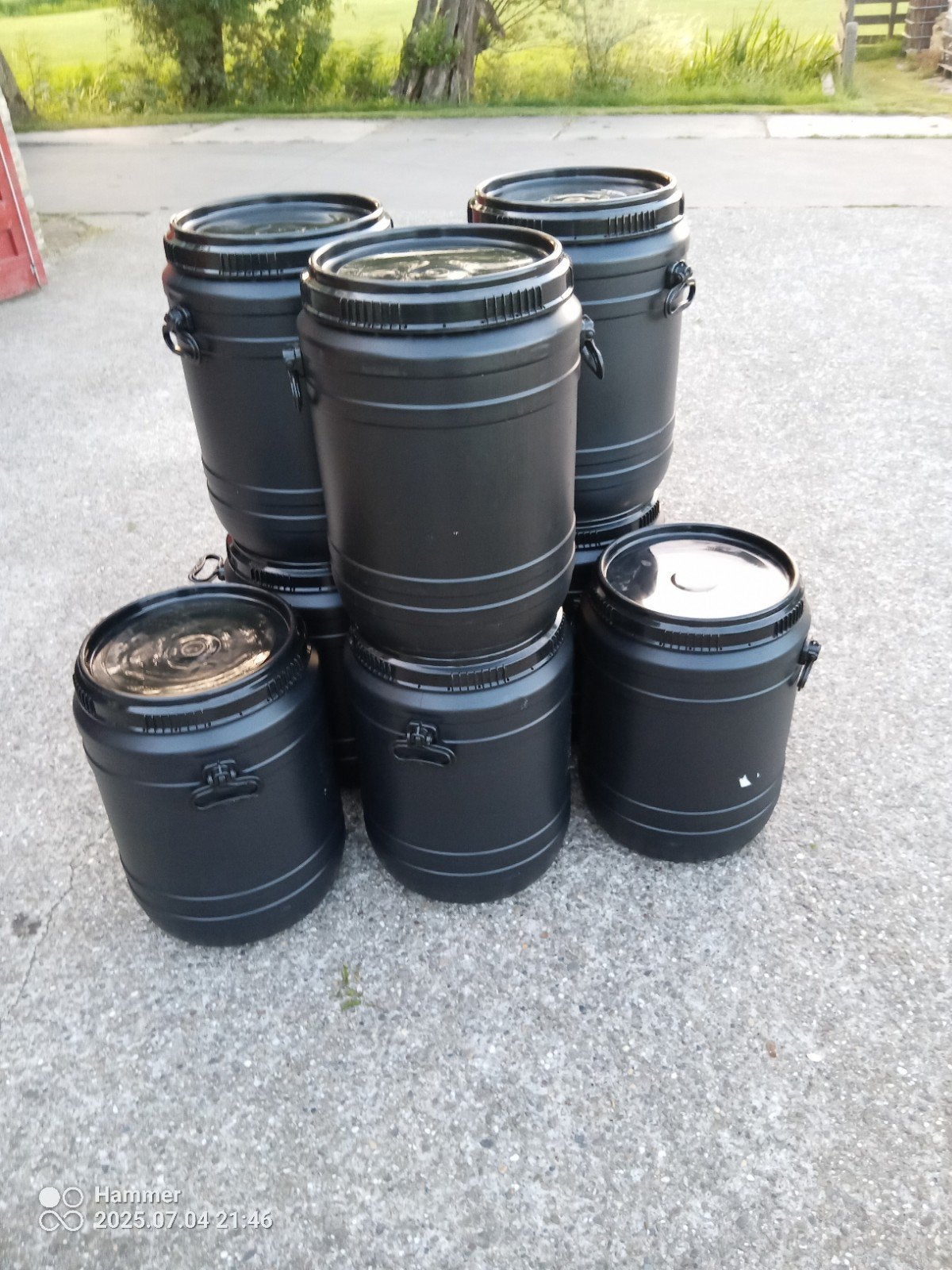 60 liter voer ton voerton vat ton schroefdeksel, Ophalen, Zo goed als nieuw, Overige typen