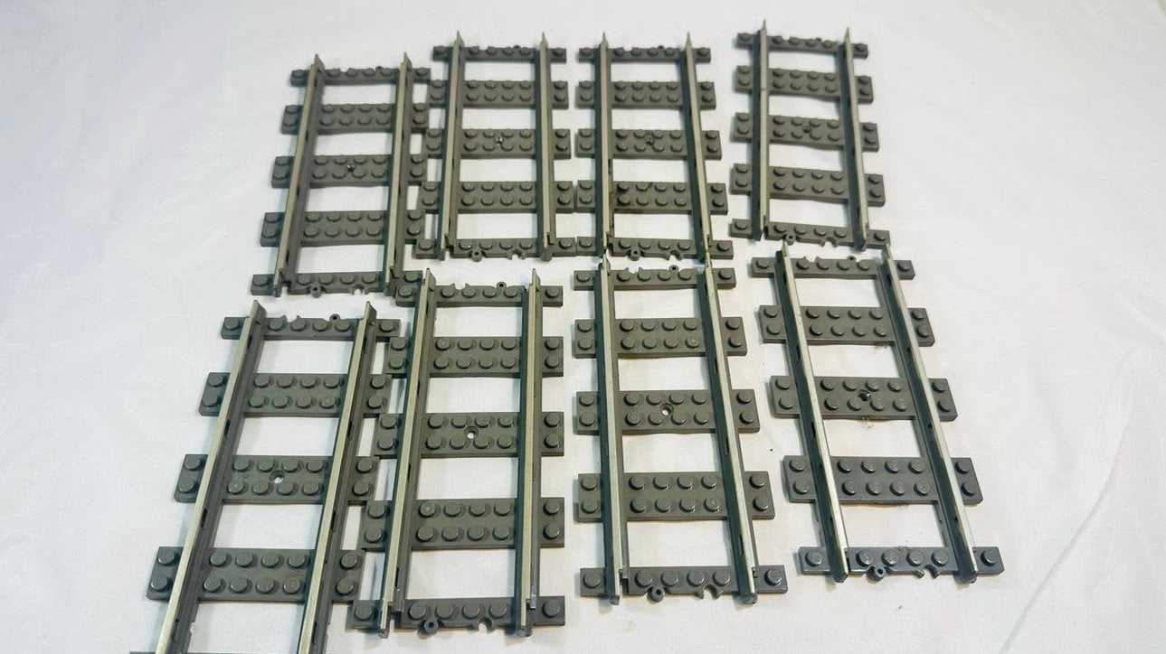 Lego 4515 straight rails, Gebruikt, Overige thema's, Lego, Ophalen of Verzenden