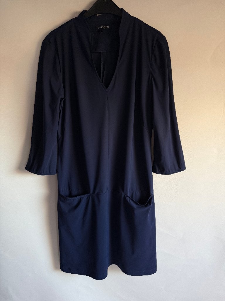 blauwe La Dress By Simone traveljurk maat M, Maat 38/40 (M), Blauw, Ophalen of Verzenden, Zo goed als nieuw