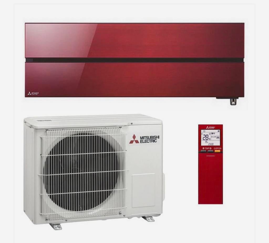 Mitsubishi electric Diamond + hyper heating  2,5 kW set, Witgoed en Apparatuur, 3 snelheden of meer, Ophalen of Verzenden, Zo goed als nieuw