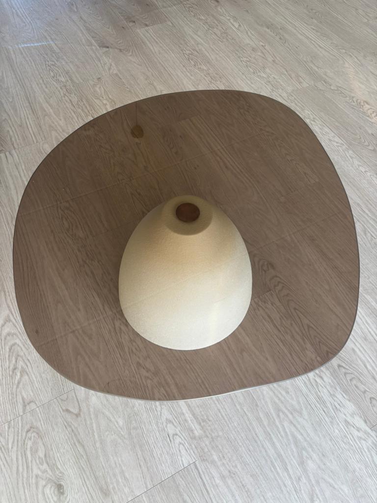 Brix salontafel Mylon beige 86cm, Ophalen, 100 tot 150 cm, 50 tot 100 cm, Minder dan 50 cm