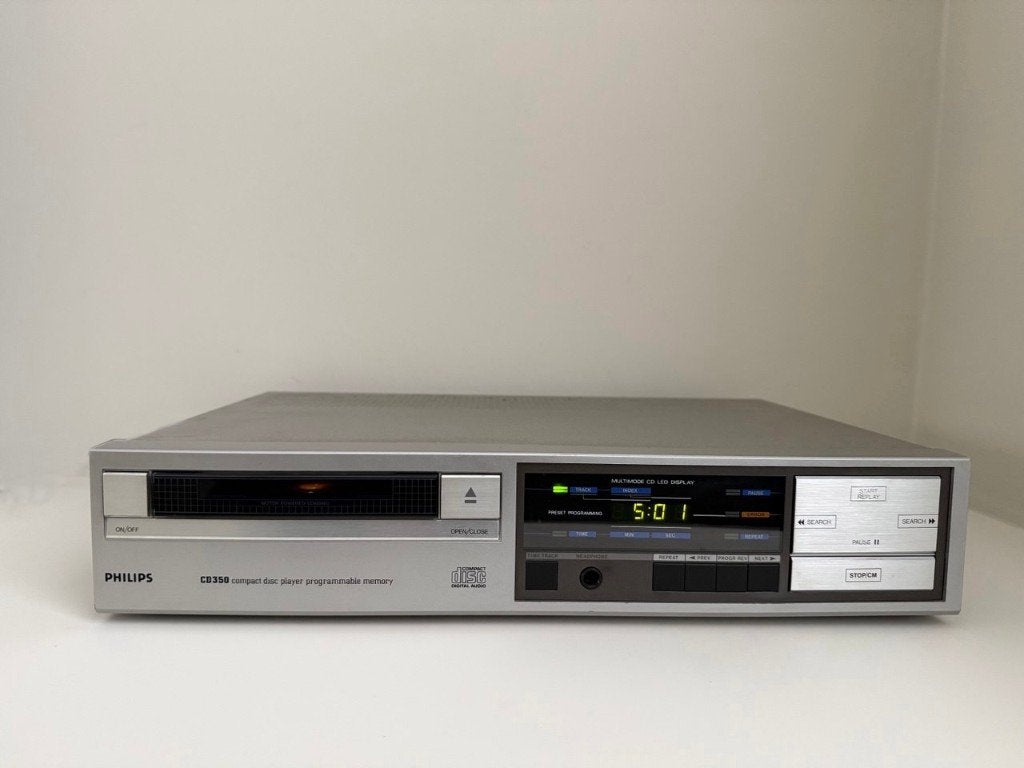 Philips CD350 CD-speler | 2 TDA1540P DAC | Alles werkend, Ophalen of Verzenden, Zo goed als nieuw, Philips