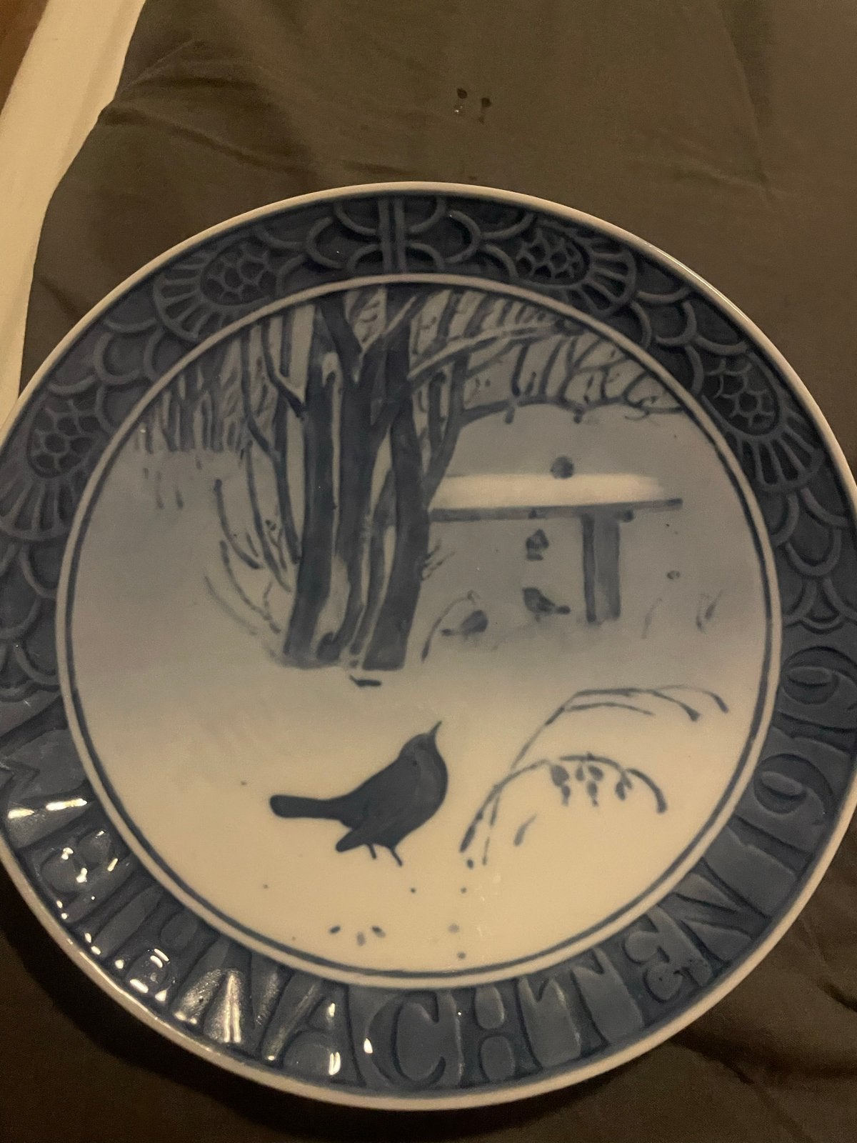 Royal Copenhagen Kerst Wandbord - Weinachten 1919, Ophalen of Verzenden