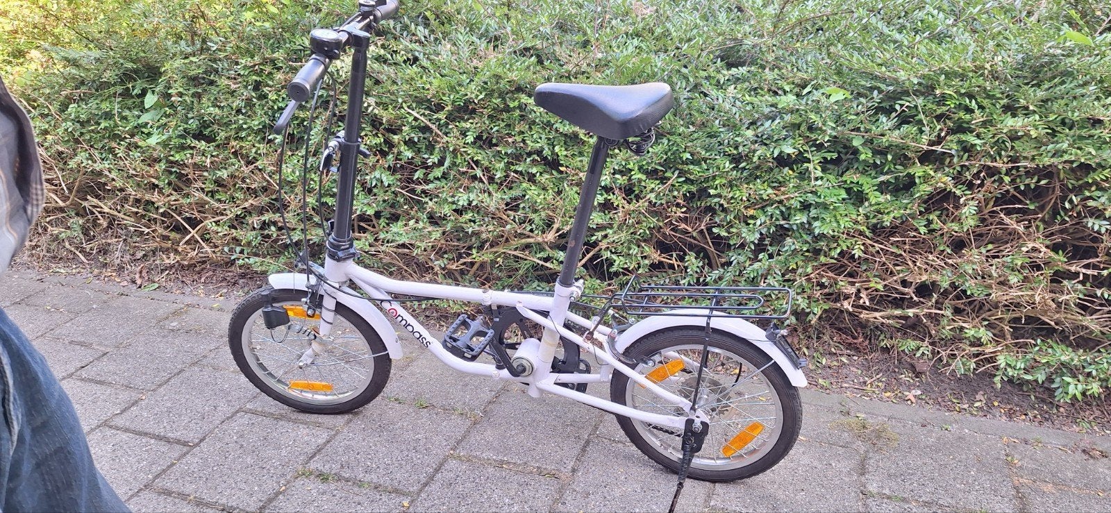 Witte Compass vouwfiets izgs, Ophalen, Zo goed als nieuw, 16 tot 18 inch, Versnellingen