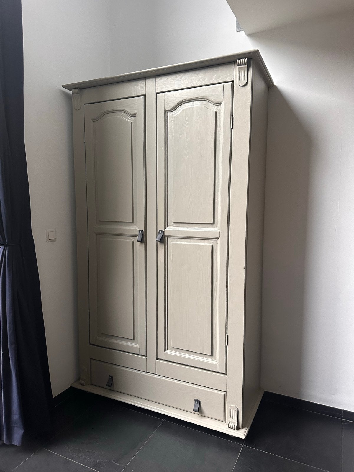 Grote kast met lade en planken, Ophalen, Gebruikt, 200 cm of meer, Grenenhout
