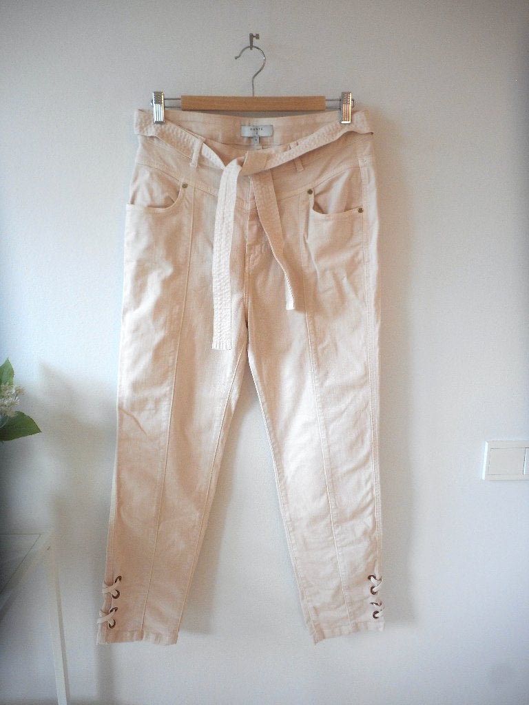 Broek van Dante6, Dante 6, maat 40 (maat 4), Kleding | Dames, Broeken en Pantalons, Maat 38/40 (M), DANTE6, Beige, Ophalen of Verzenden
