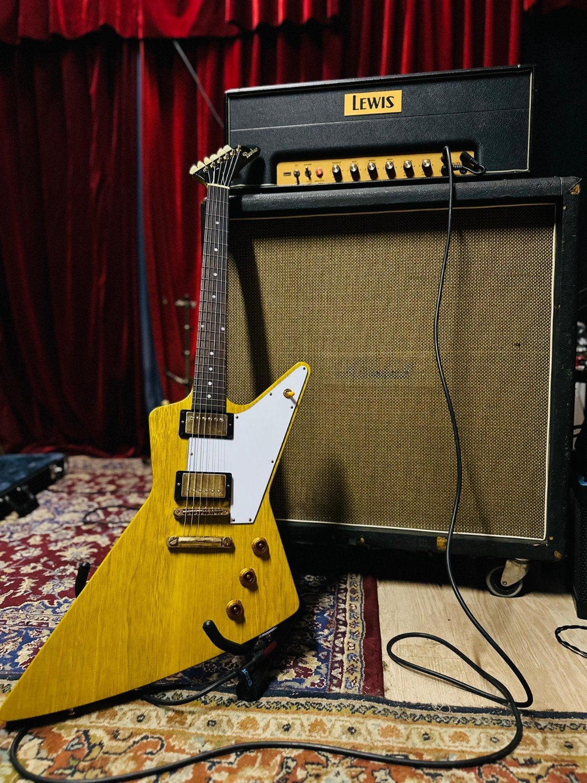 Banker Explorer '58 Spec Excalibur elektrische gitaar, Ophalen, Zo goed als nieuw, Solid body, Overige merken